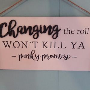 *New* Wall Bathroom Plaque